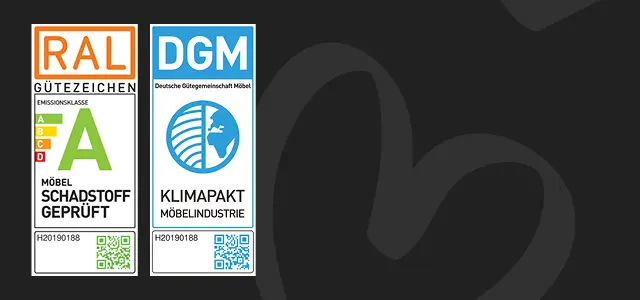 RAL Gütezeichen - Schadstoffgeprüft: Emissionsklasse A